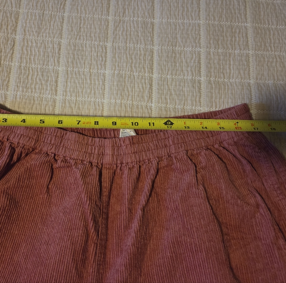 Lucy & Yak Pink/Red Corduroy Women's Pants - Picture 3 of 5